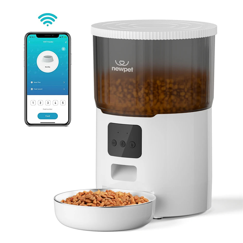 Kit Tech Pet - Comedouro Automático + Fonte Automática Inox