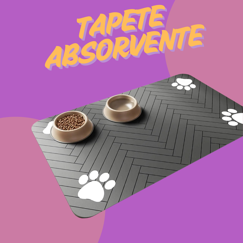 Tapete Absorvente para Comedouro - Proteção Antiderrapante