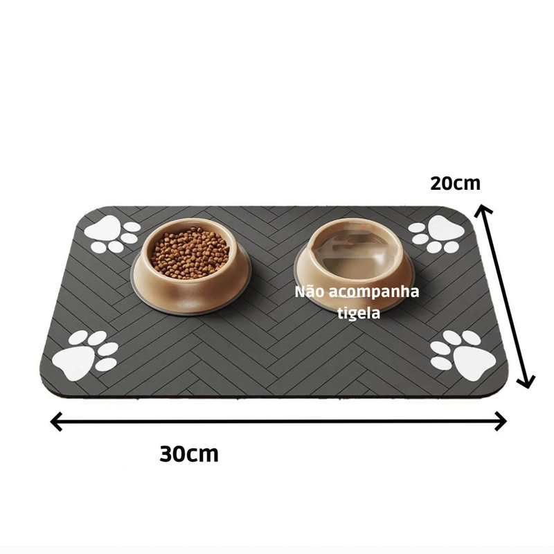 Tapete Absorvente para Comedouro - Proteção Antiderrapante