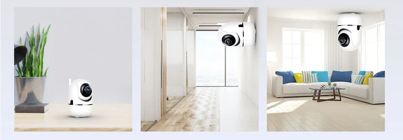 Câmera Segurança IP WiFi Auto Tracking Zoom Noturna