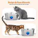 Kit Tech Pet - Comedouro Automático + Fonte Automática Inox