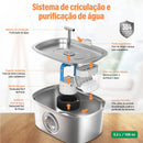 Kit Tech Pet - Comedouro Automático + Fonte Automática Inox