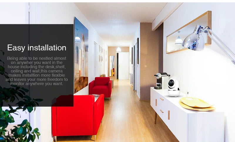 Câmera Segurança IP WiFi Auto Tracking Zoom Noturna