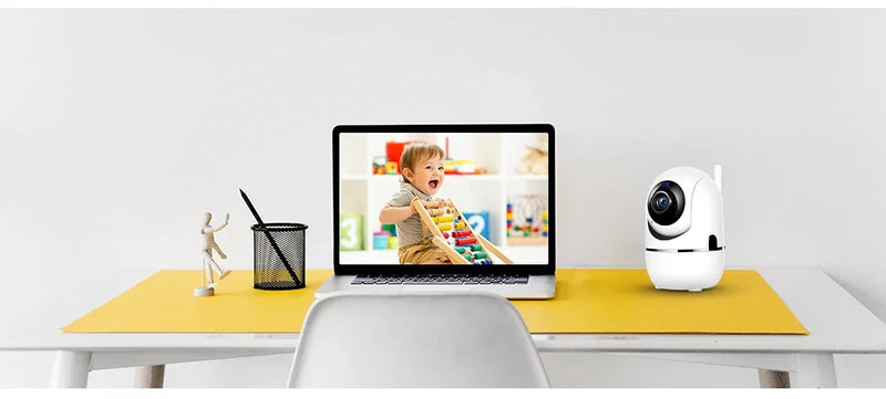 Câmera Segurança IP WiFi Auto Tracking Zoom Noturna