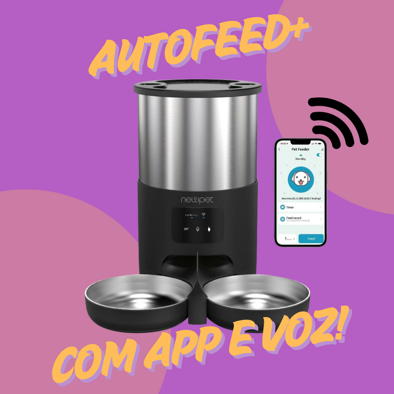 Comedouro Automático com App (AutoFeed+)